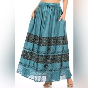 NWT- Boho long skirt One size